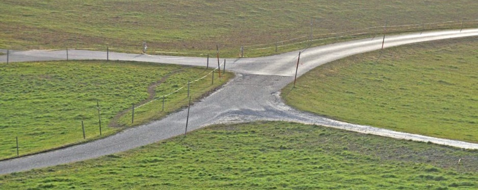 kruispunt van vier wegen