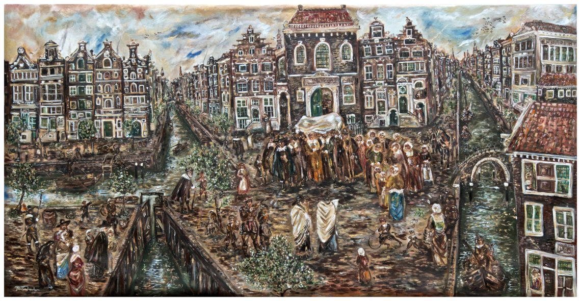 Shoshannah Brombacher, The Chuppah at the Canal.