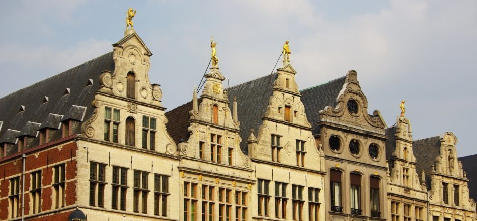 Gevels aan de Grote Markt in Antwerpen
