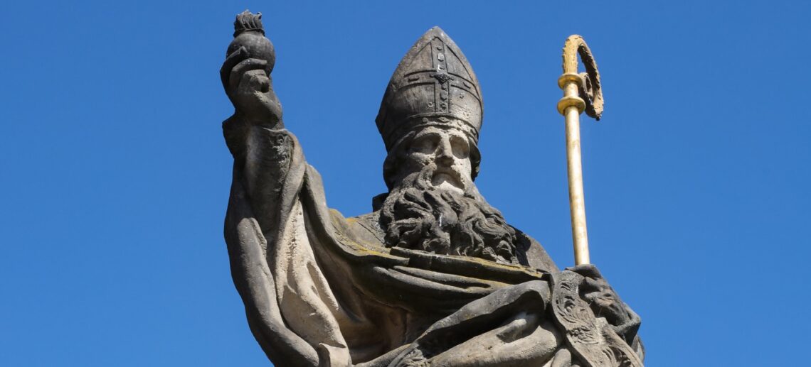 Augustinus Standbeeld van Augustinus in Praag