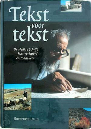 Tekst voor tekst Boekomslag Tekst voor tekst