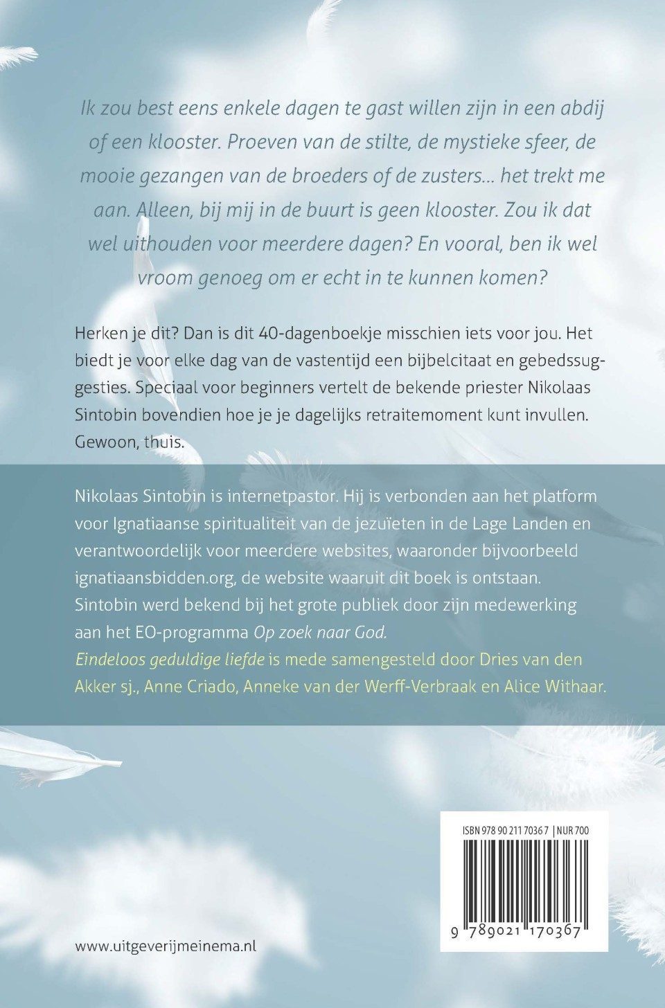 Eindeloos geduldige liefdebackcover