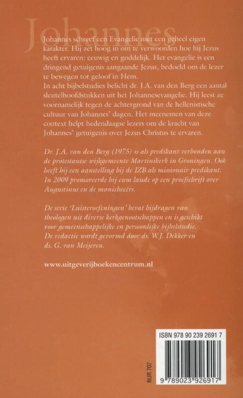 Evangelie van Johannesbackcover