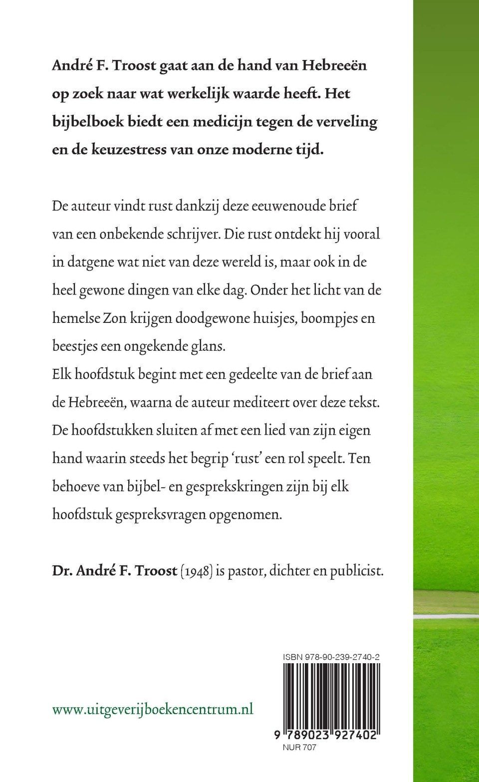 Kom tot rustbackcover