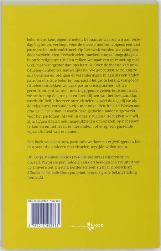 Werken met rituelen in het pastoraatbackcover