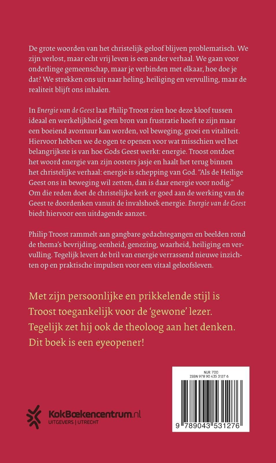 Energie van de Geestbackcover