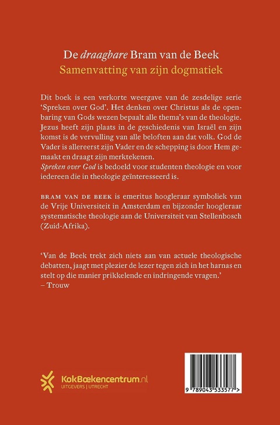 Spreken over Godbackcover