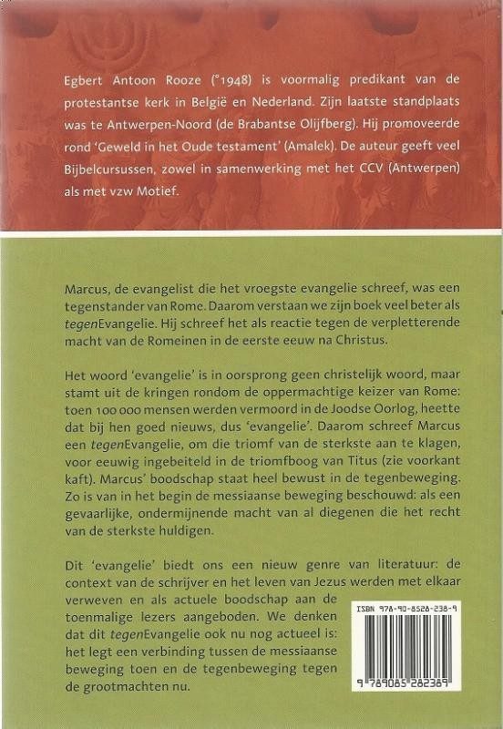 Marcus als tegenevangeliebackcover