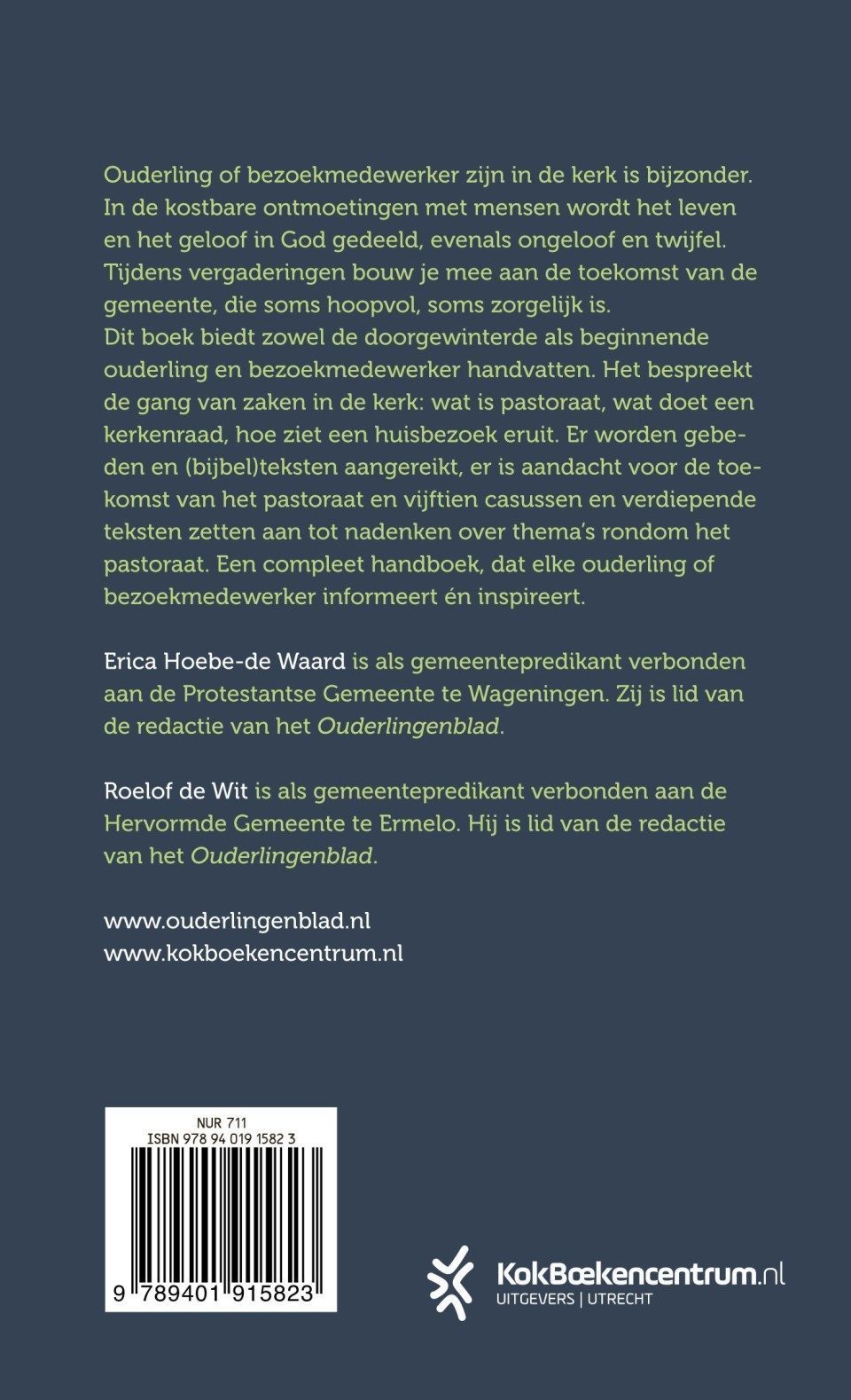 Handboek voor ouderling &#038; bezoekmedewerkerbackcover