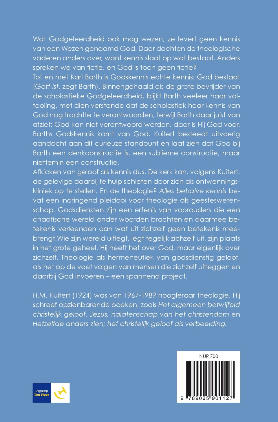 Alles behalve kennisbackcover