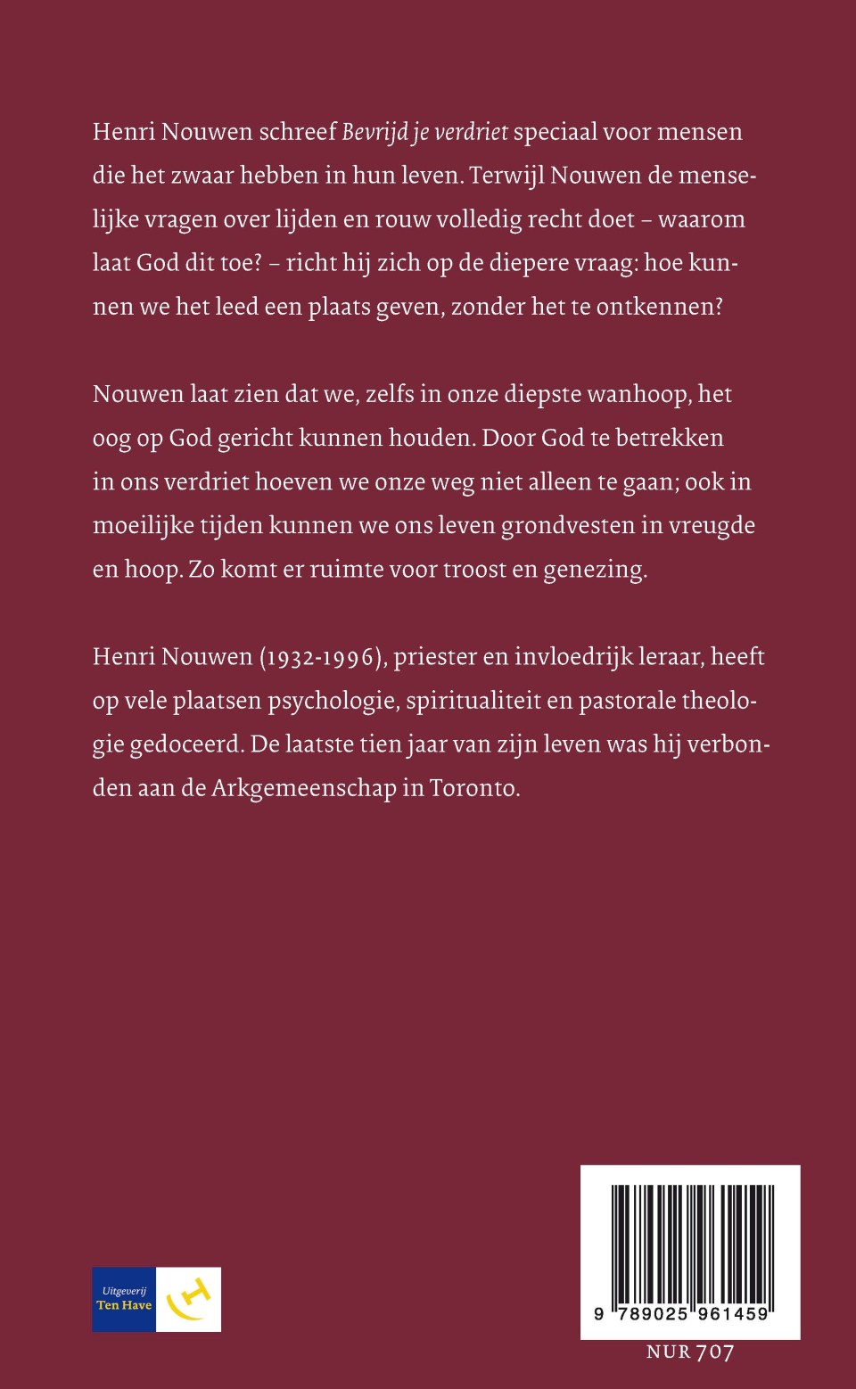 Bevrijd je verdrietbackcover
