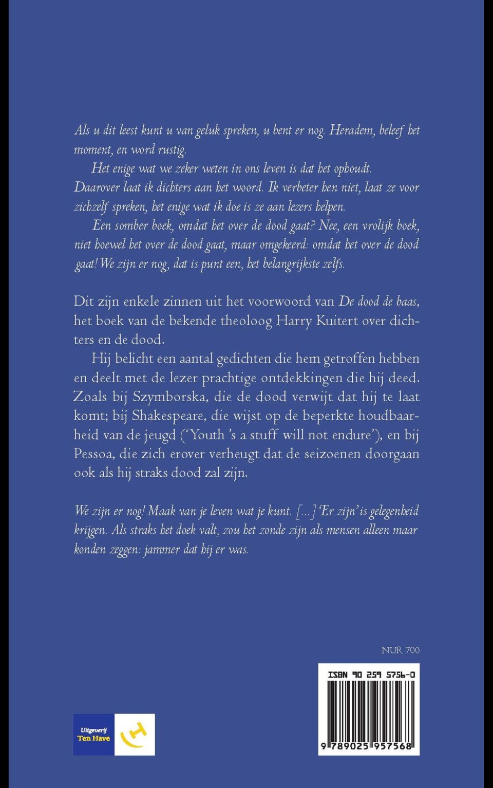 De dood de baasbackcover