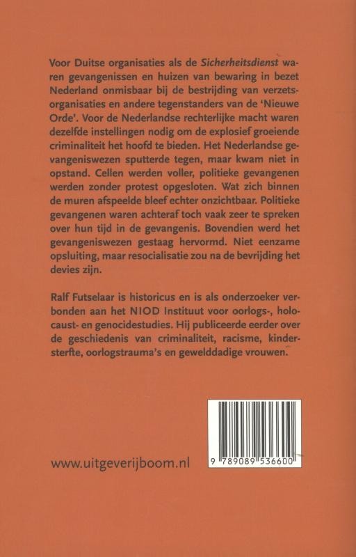 Gevangenissen in oorlogstijd 1940-1945backcover