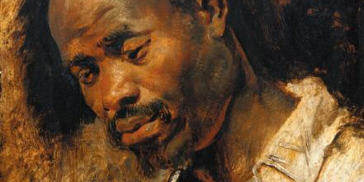 Portret van een zwarte man gemaakt door Peter Paul Rubens Peter Paul Rubens, Portret van een zwarte man. Ca 1620. The Hyde Collection, New York.