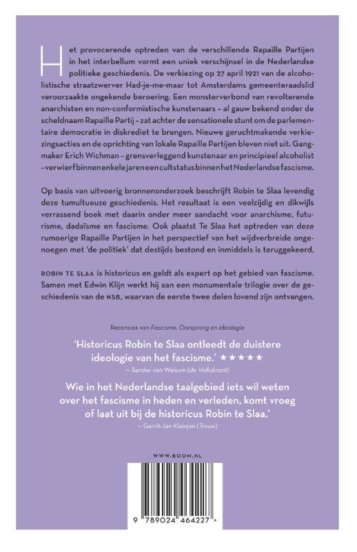 De Rapaille Partijenbackcover