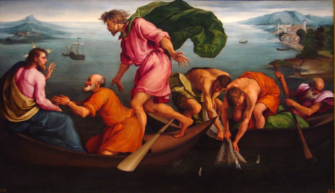 Wonderlijke visvangst Wonderlijke visvangst van Jacopo Bossano