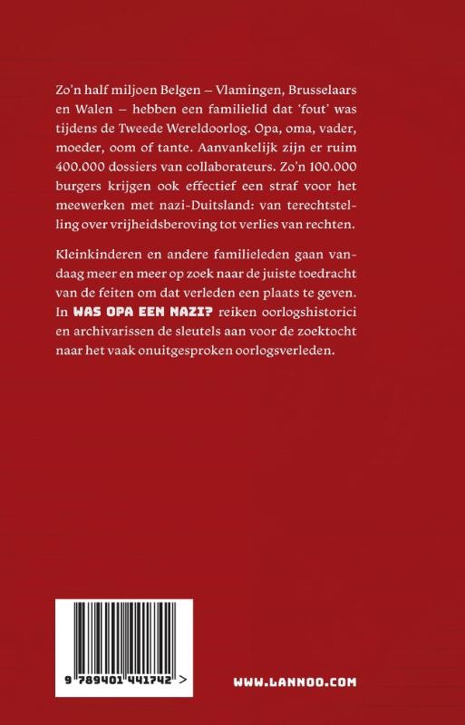 Was opa een nazi?backcover