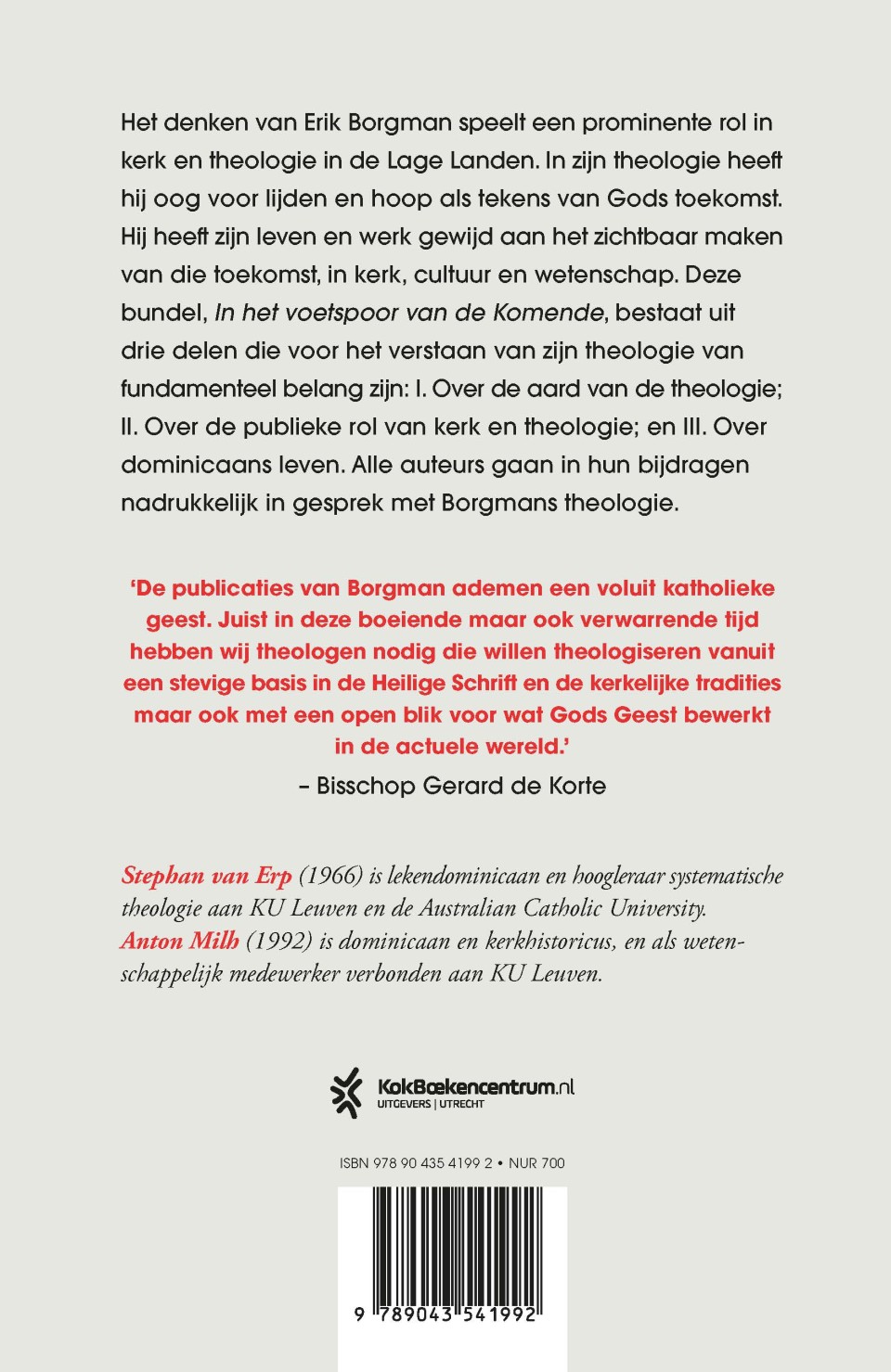 In het voetspoor van de komendebackcover
