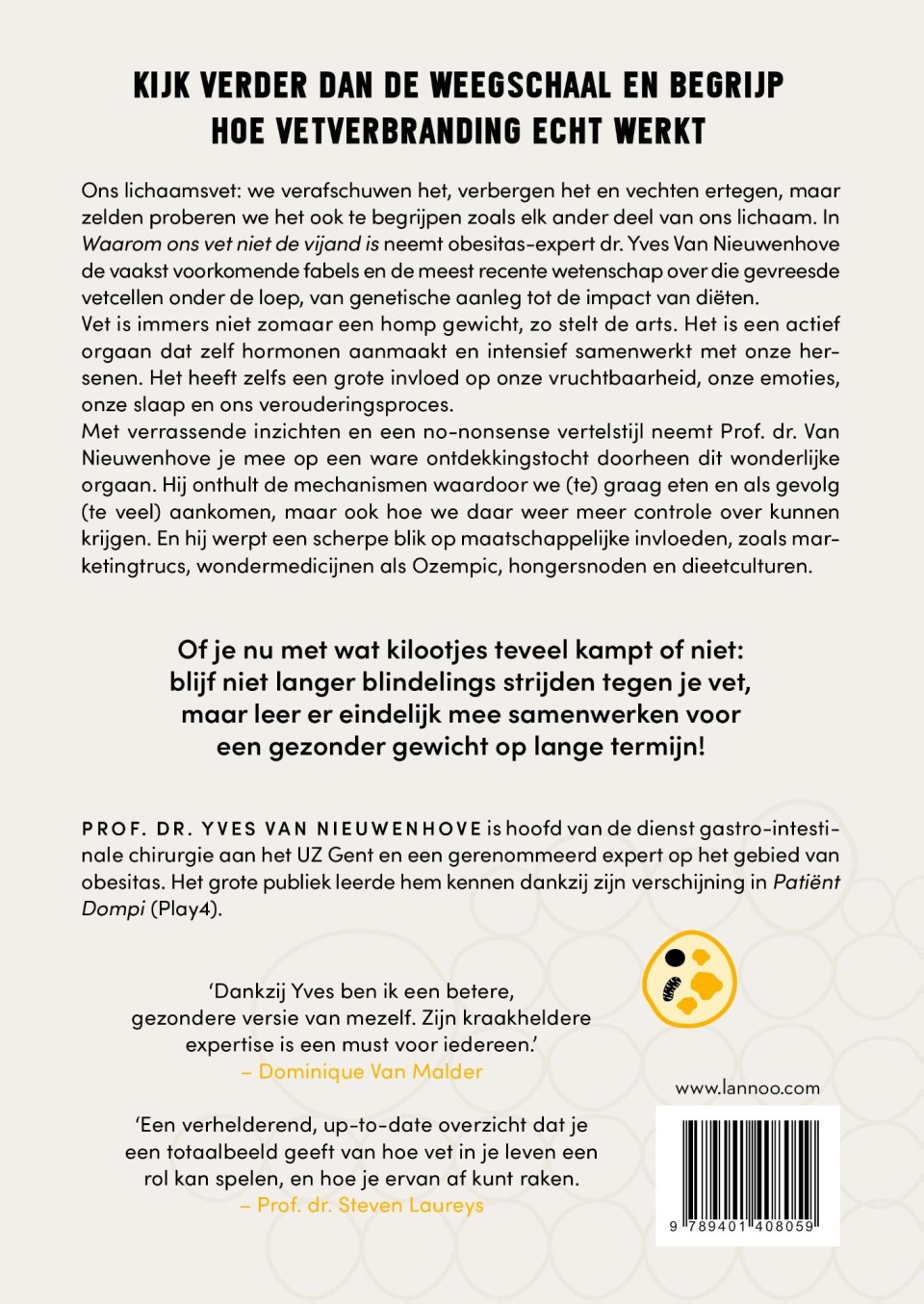 Waarom ons vet niet de vijand isbackcover