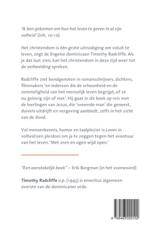 Leven in volheidbackcover
