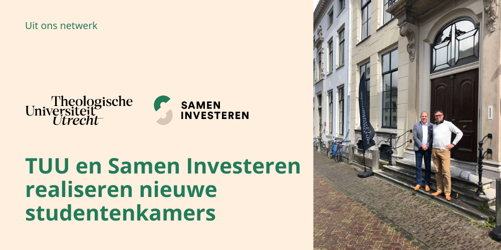Samen Investeren en TUU realiseren nieuwe studentenkamers
