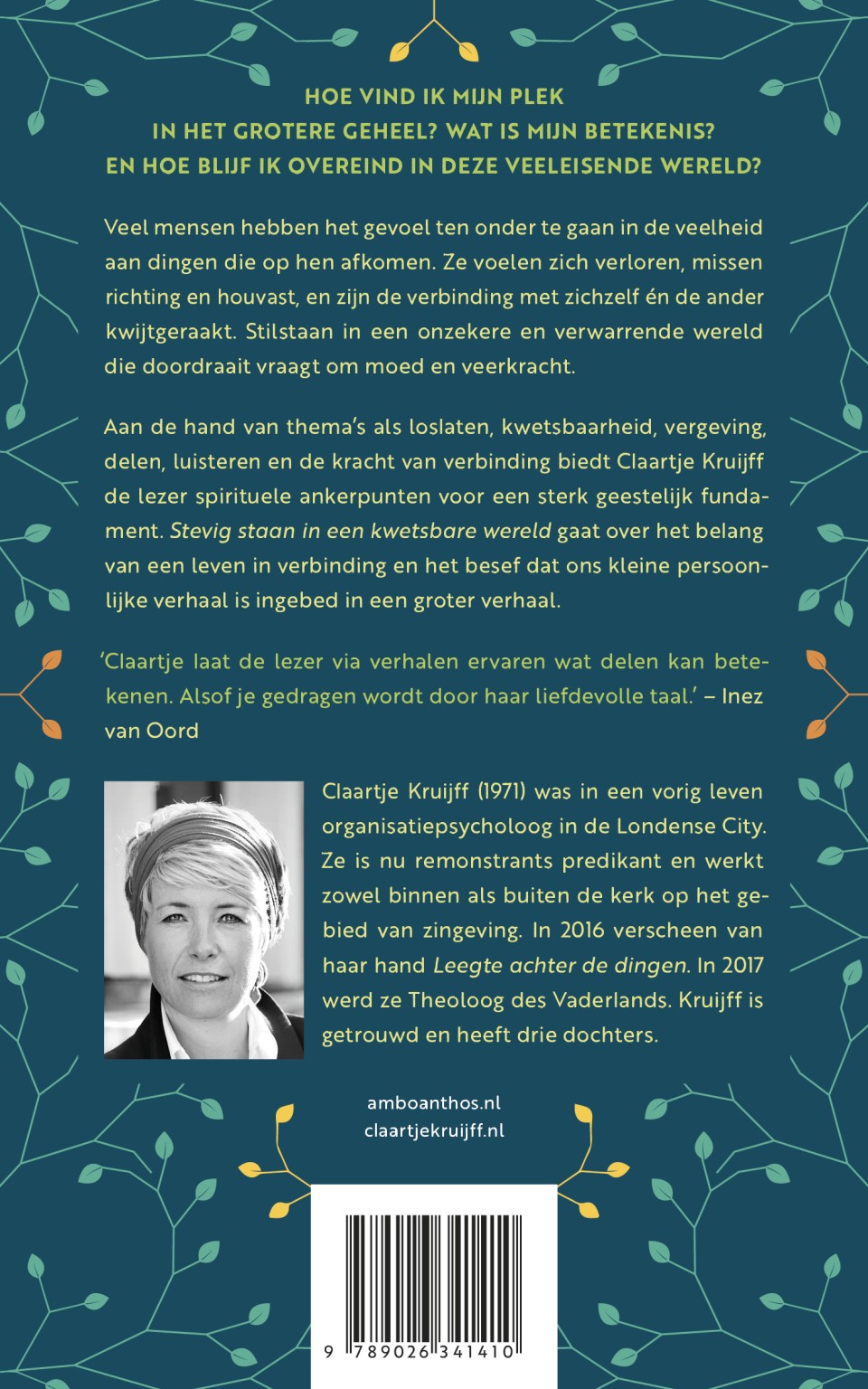 Stevig staan in een kwetsbare wereldbackcover