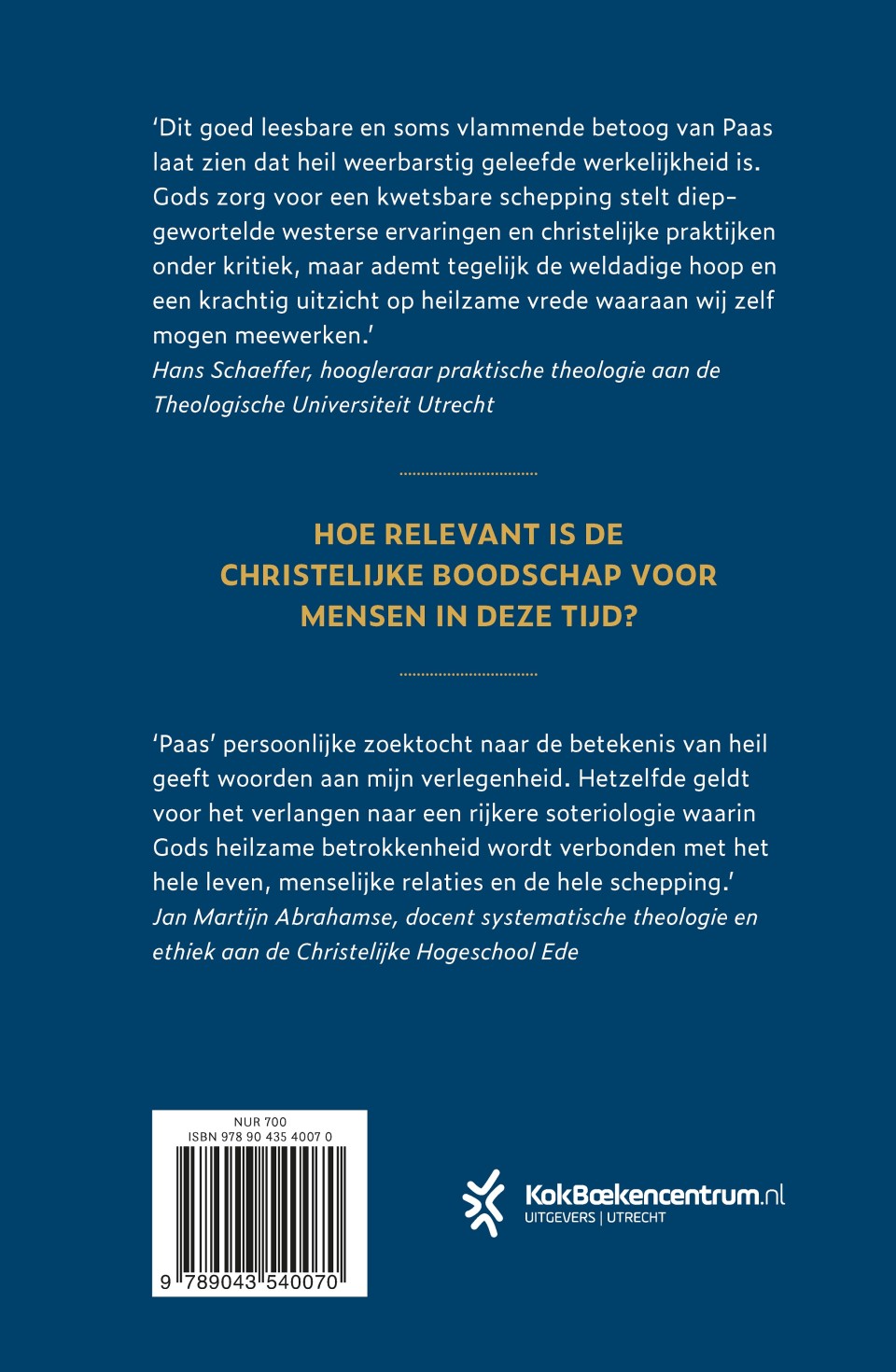 Vrede op aardebackcover