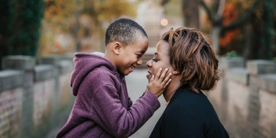 Vrouw met kind.