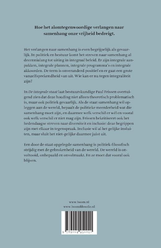De integrale staatbackcover