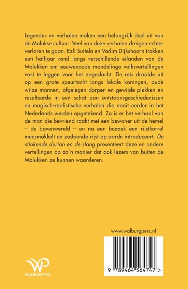 De stinkende durian en de slangbackcover
