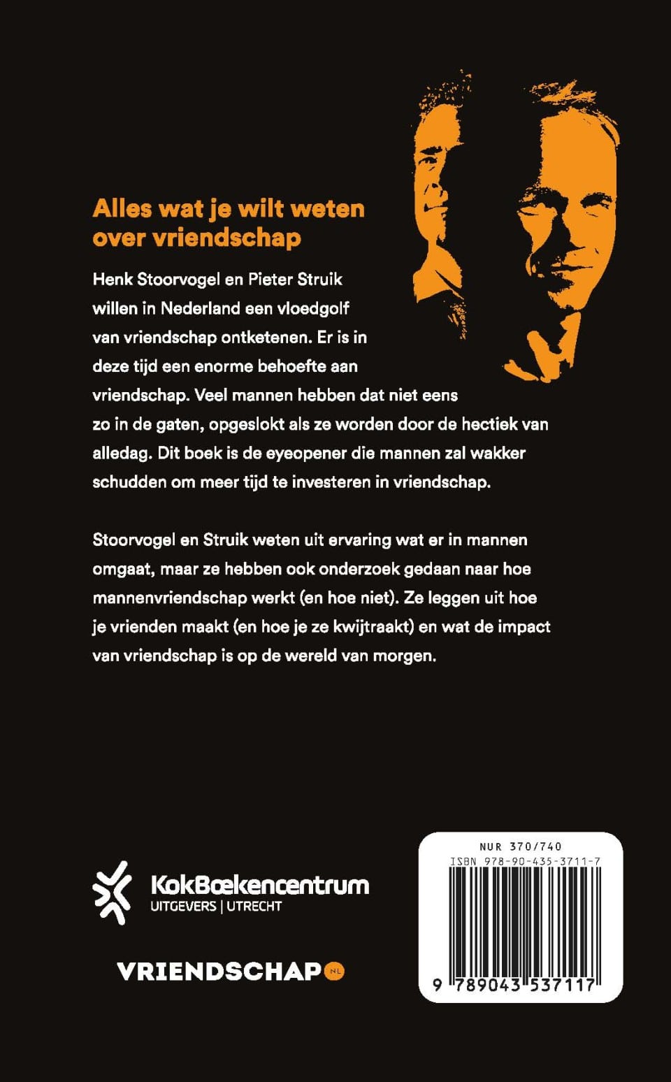 Vriendschap of je levenbackcover