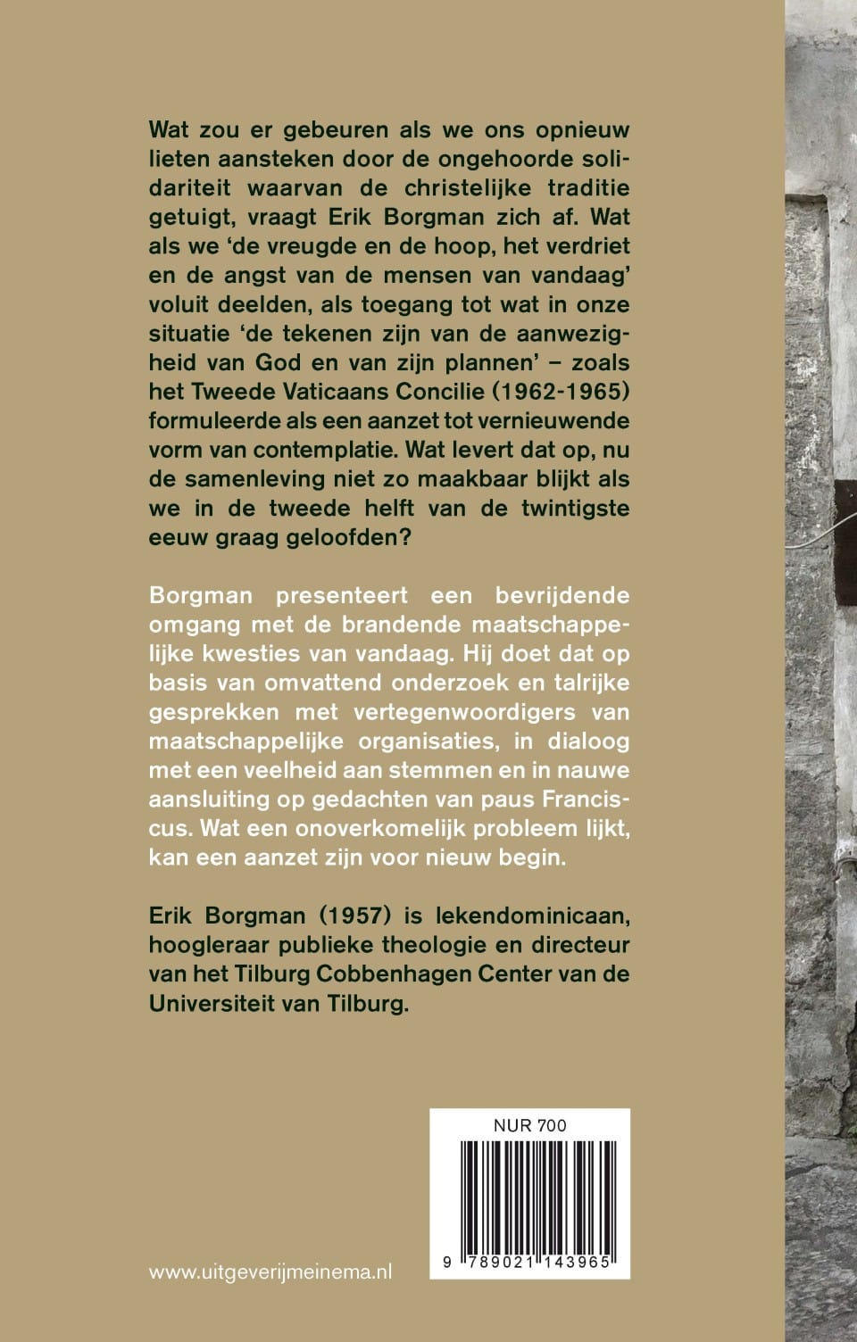 Leven van wat komtbackcover