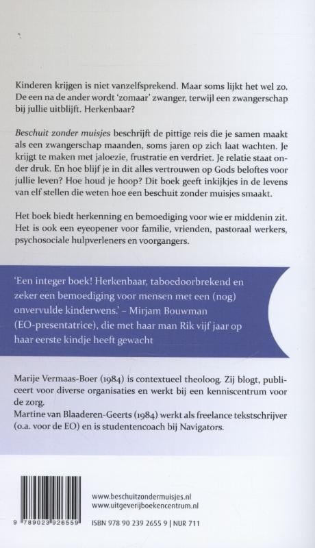 Beschuit zonder muisjesbackcover