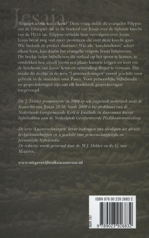 Profetieen van Jesajabackcover