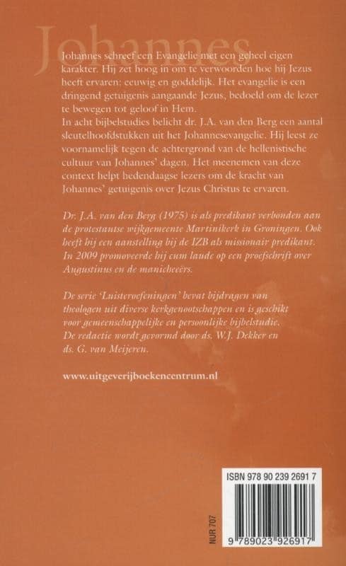 Evangelie van Johannesbackcover