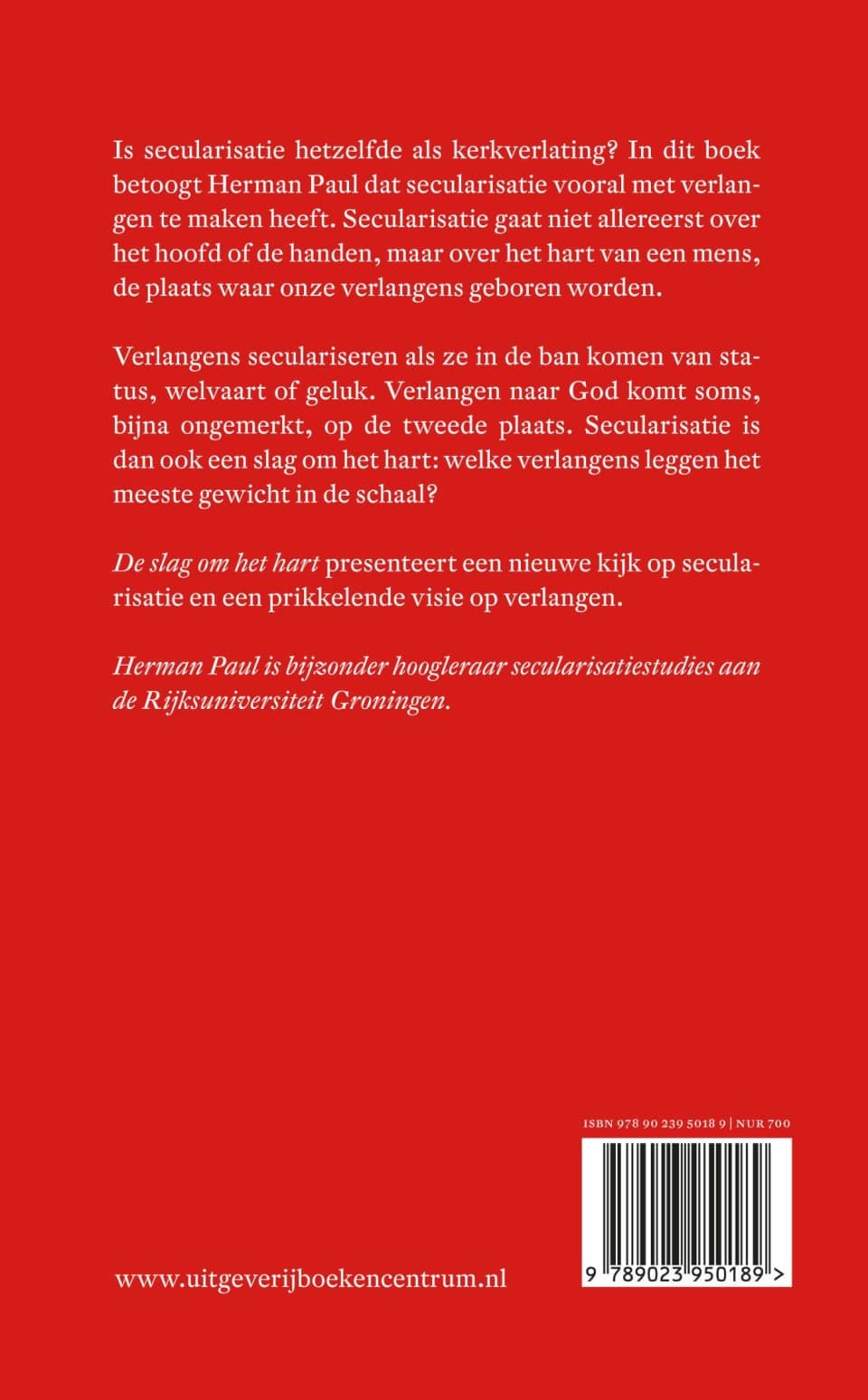 De slag om het hartbackcover