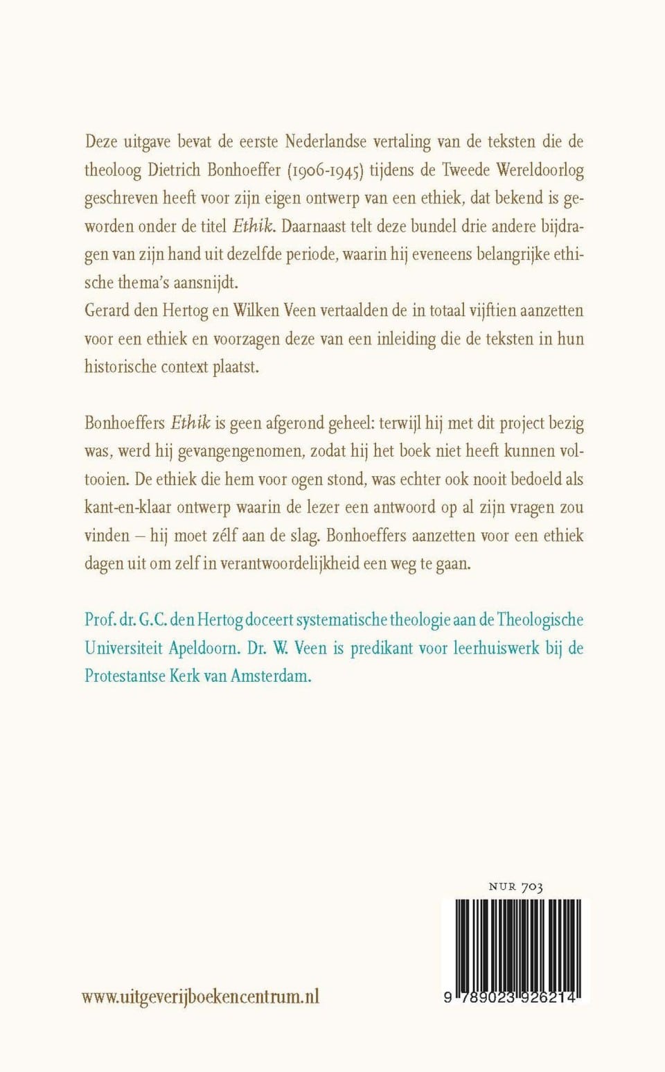 Aanzetten voor een ethiekbackcover