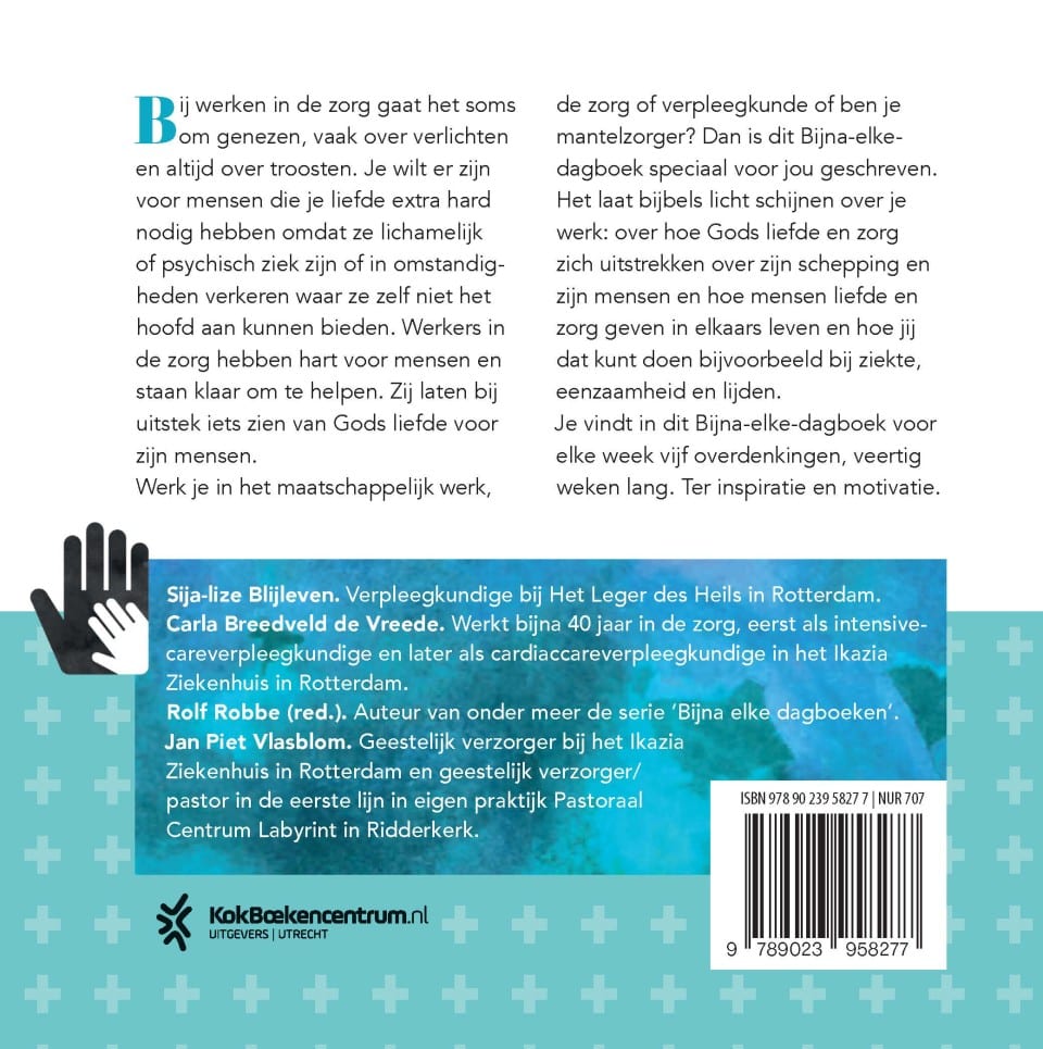 Bijna-elke-dagboek voor zorgverlenersbackcover