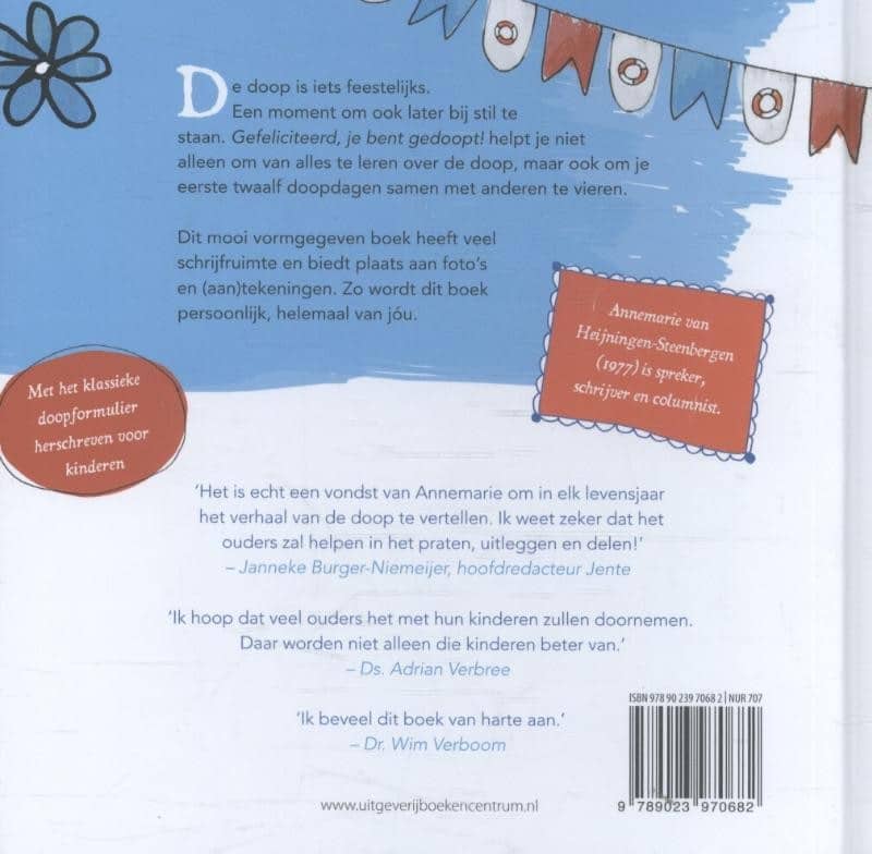 Gefeliciteerd, je bent gedoopt!backcover