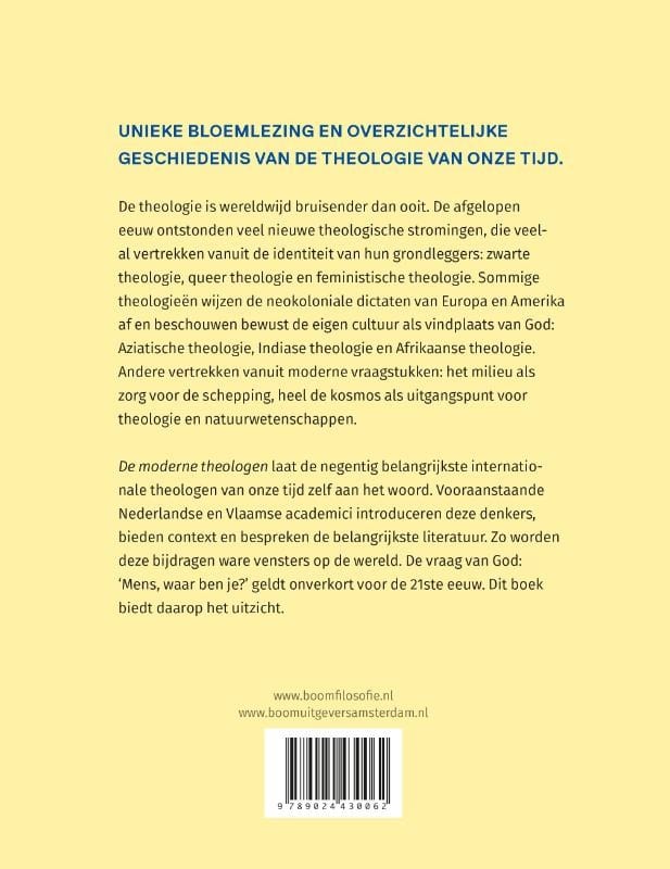 De moderne theologenbackcover