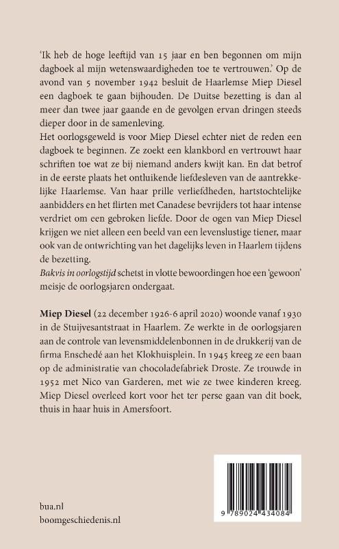 Bakvis in oorlogstijdbackcover