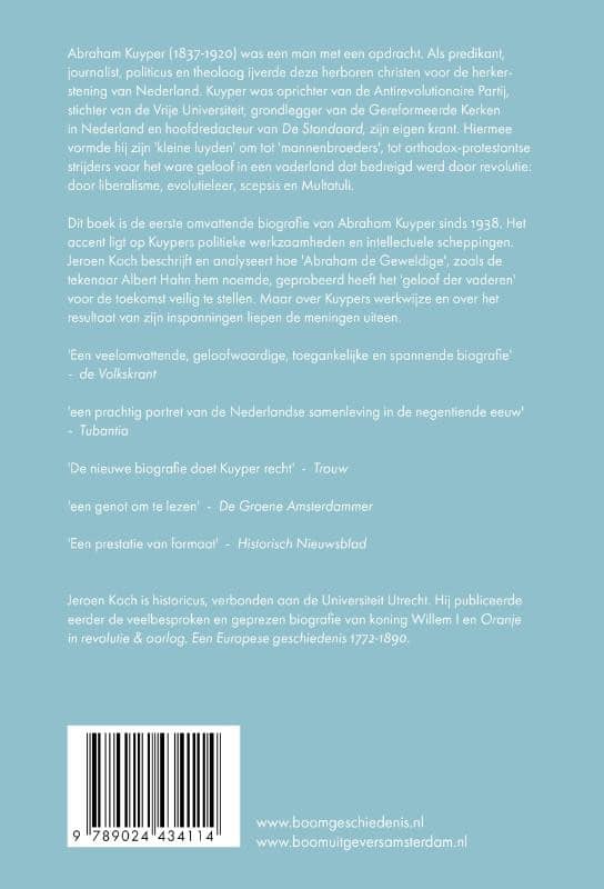 Abraham Kuyperbackcover