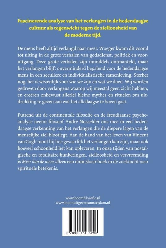 Meer dan de mens alleenbackcover