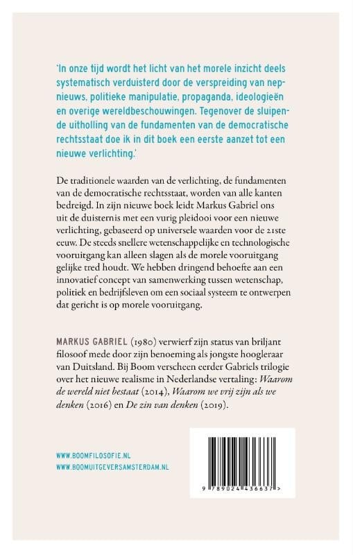 Morele vooruitgang in duistere tijdenbackcover