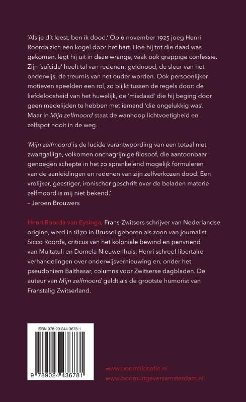 Mijn zelfmoordbackcover