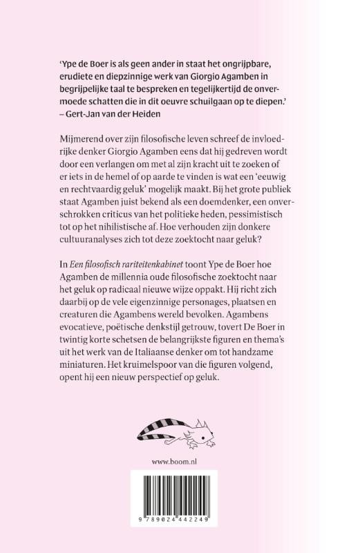 Een filosofisch rariteitenkabinetbackcover