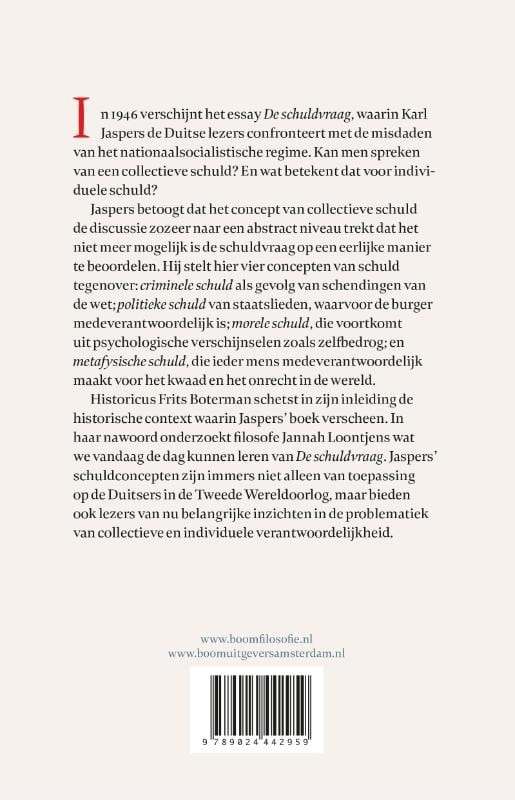 De schuldvraagbackcover