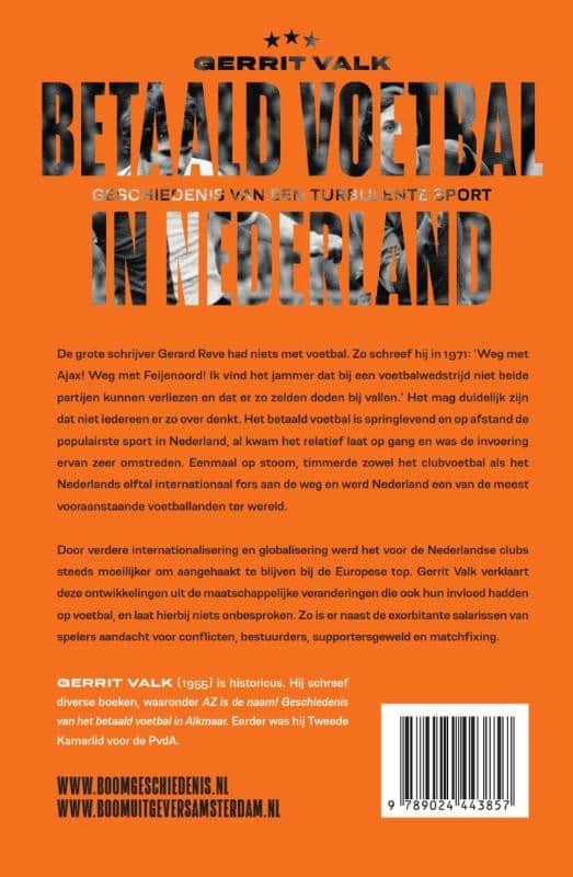 Betaald voetbal in Nederlandbackcover