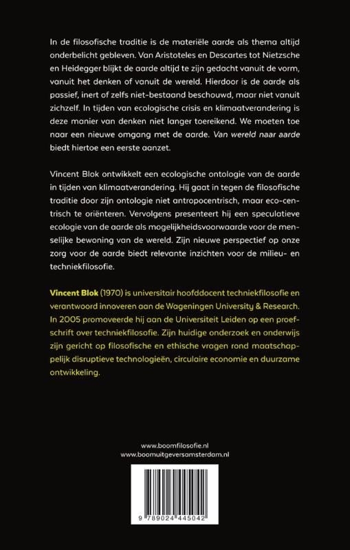 Van wereld naar aardebackcover