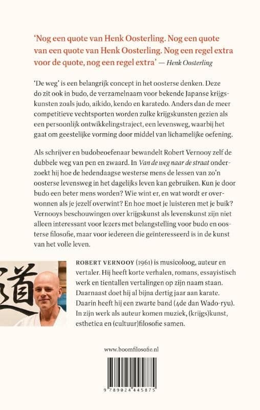 Van de weg naar de straatbackcover